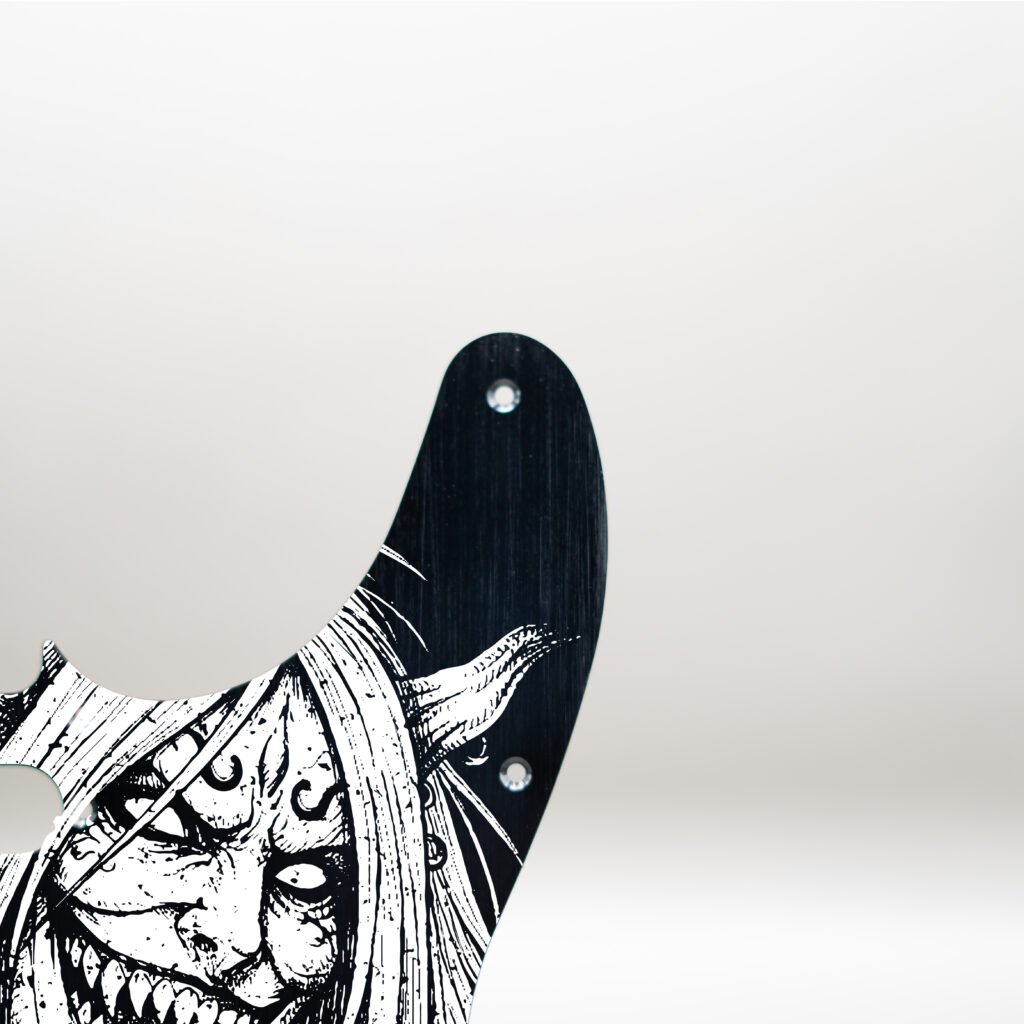 fallen grace metal telecaster pickguard