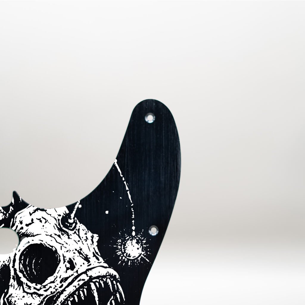 fallen grace metal telecaster pickguard