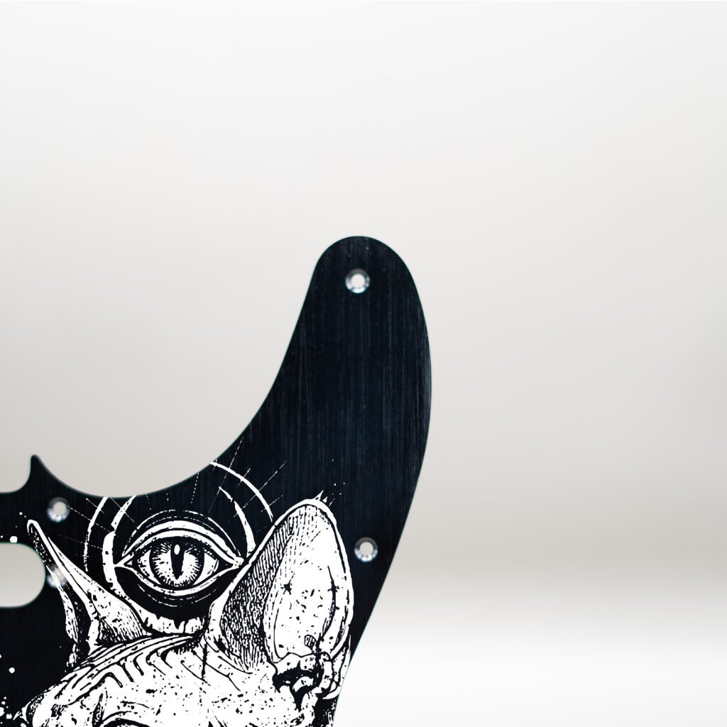 fallen grace metal telecaster pickguard