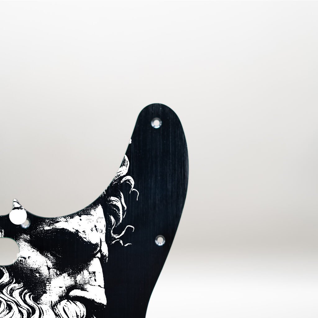 fallen grace metal telecaster pickguard
