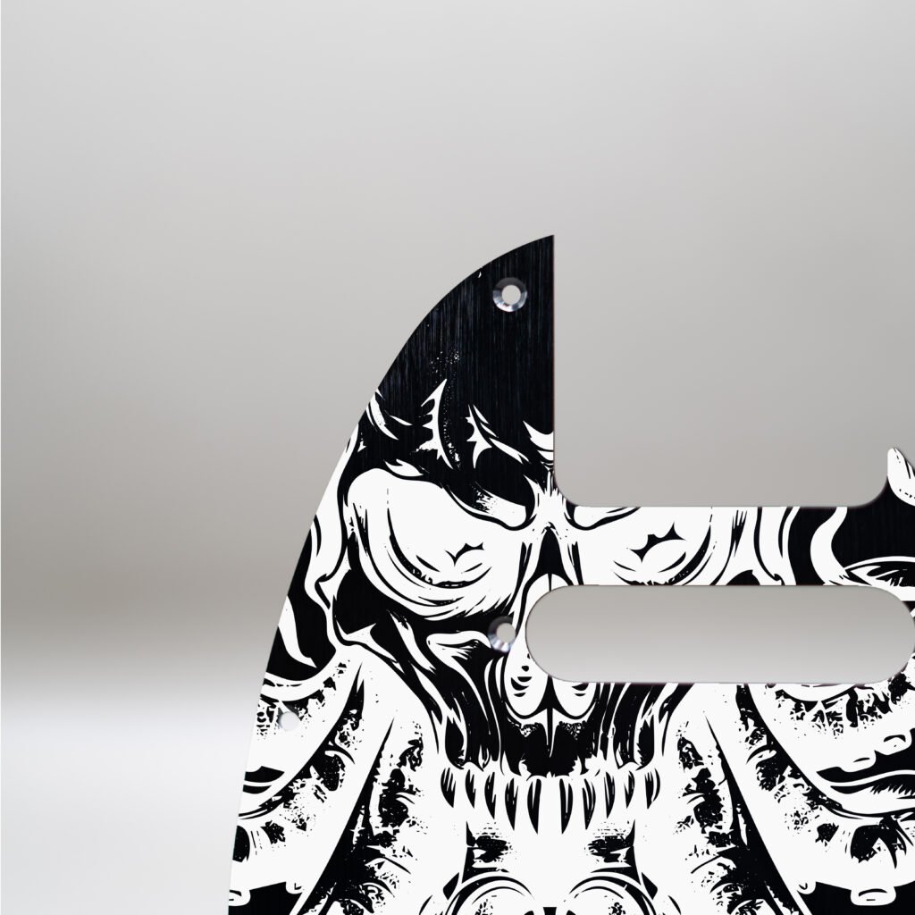 fallen grace metal telecaster pickguard