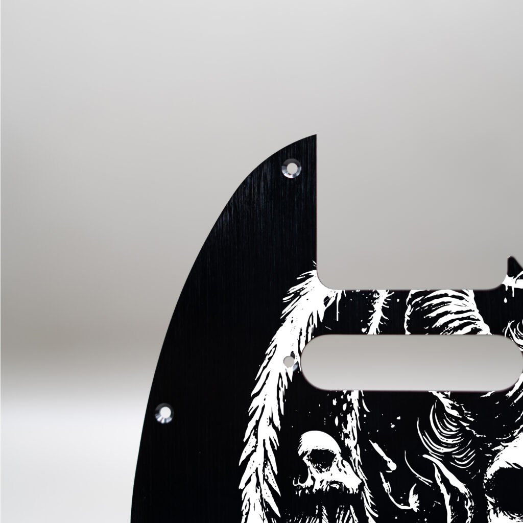 fallen grace metal telecaster pickguard