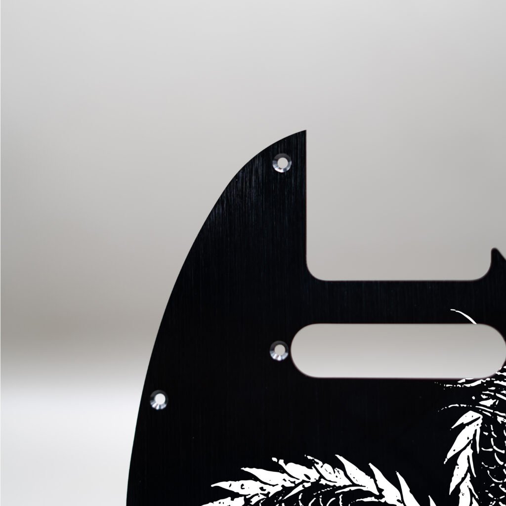 fallen grace metal telecaster pickguard