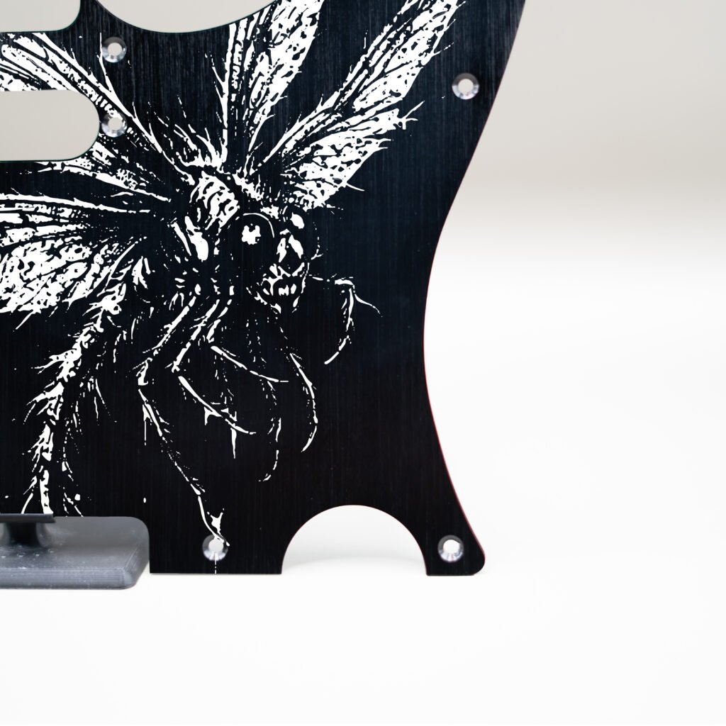 fallen grace metal telecaster pickguard