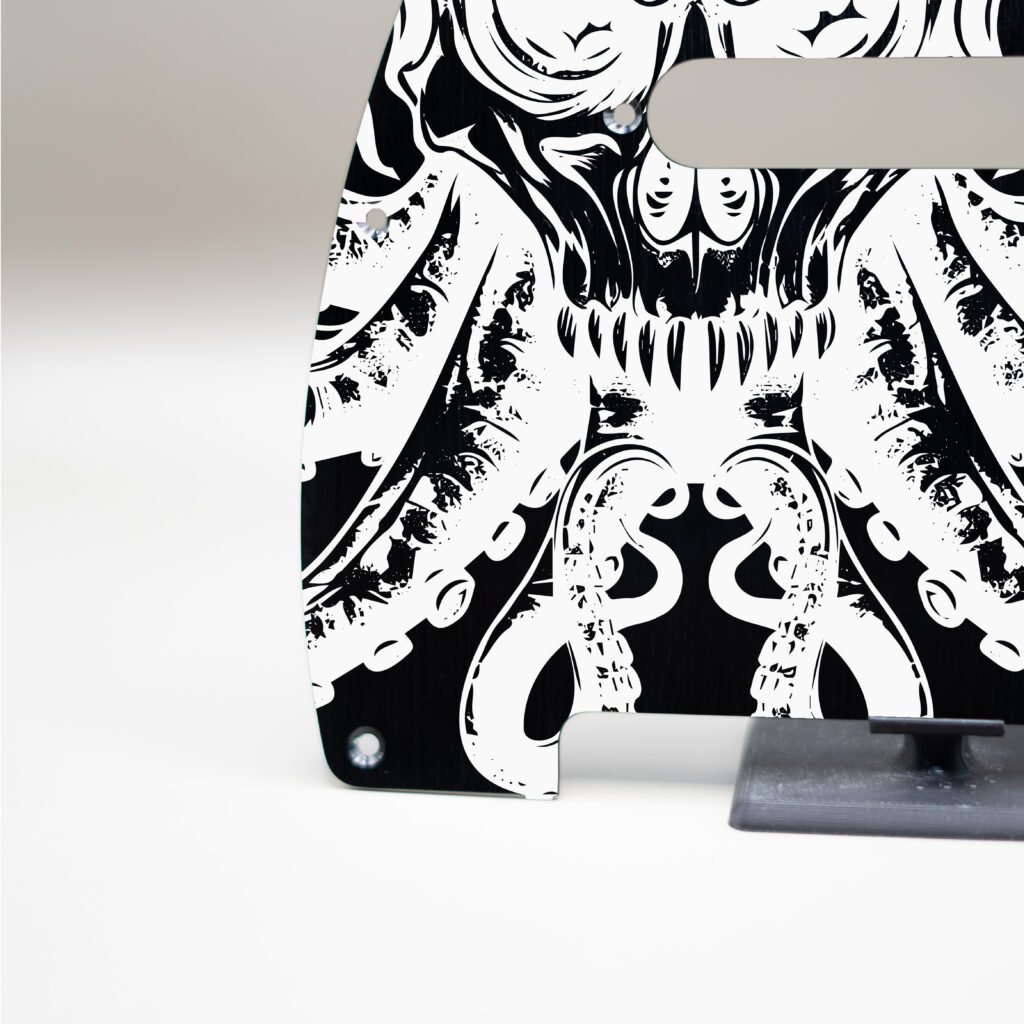 fallen grace metal telecaster pickguard