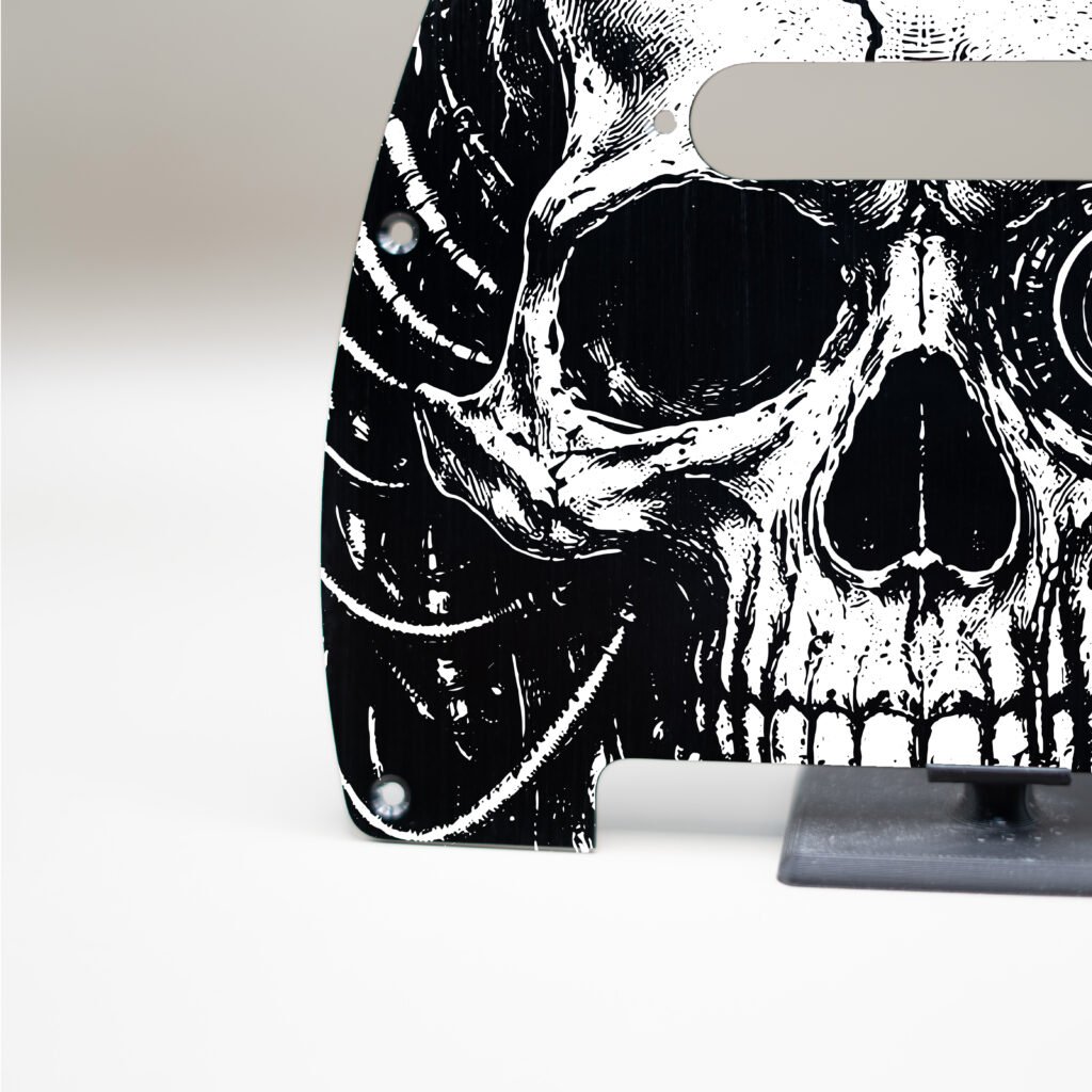 fallen grace metal telecaster pickguard