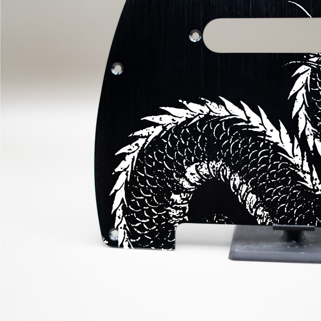 fallen grace metal telecaster pickguard