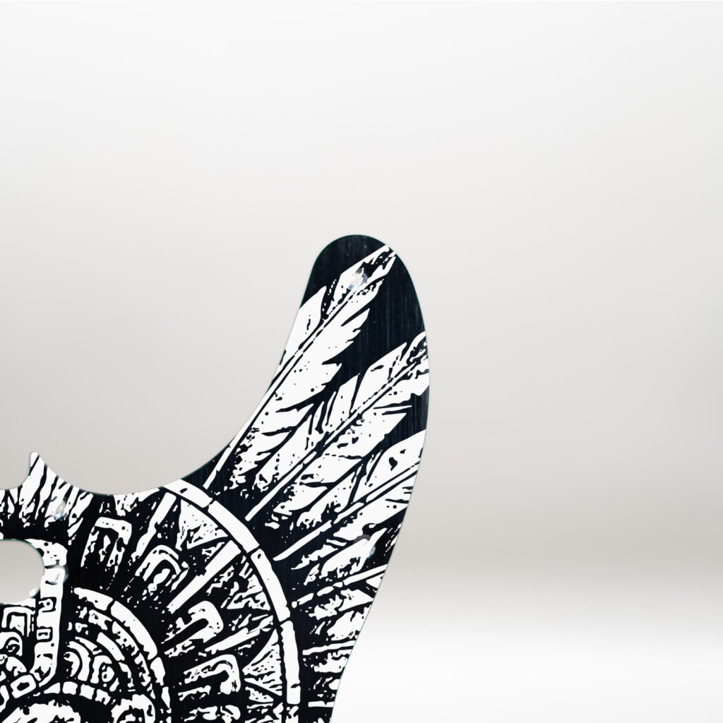 fallen grace metal telecaster pickguard