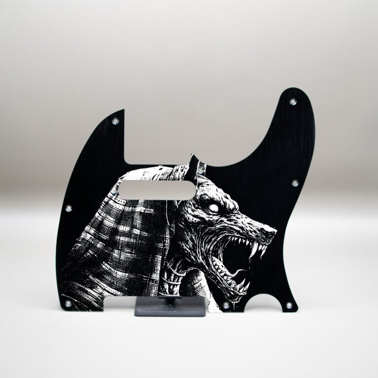 fallen grace metal telecaster pickguard