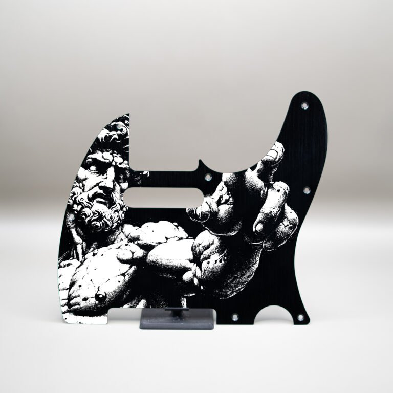 fallen grace metal telecaster pickguard