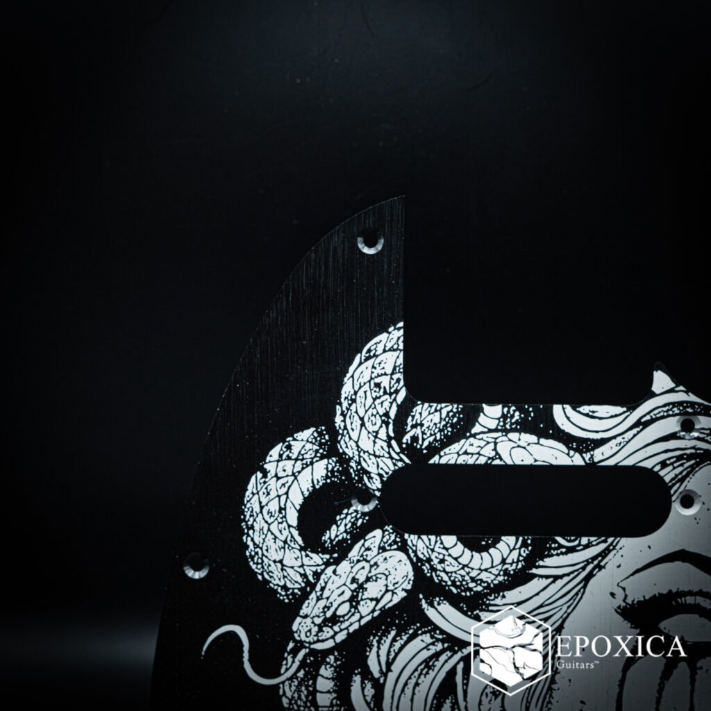 fallen grace metal telecaster pickguard