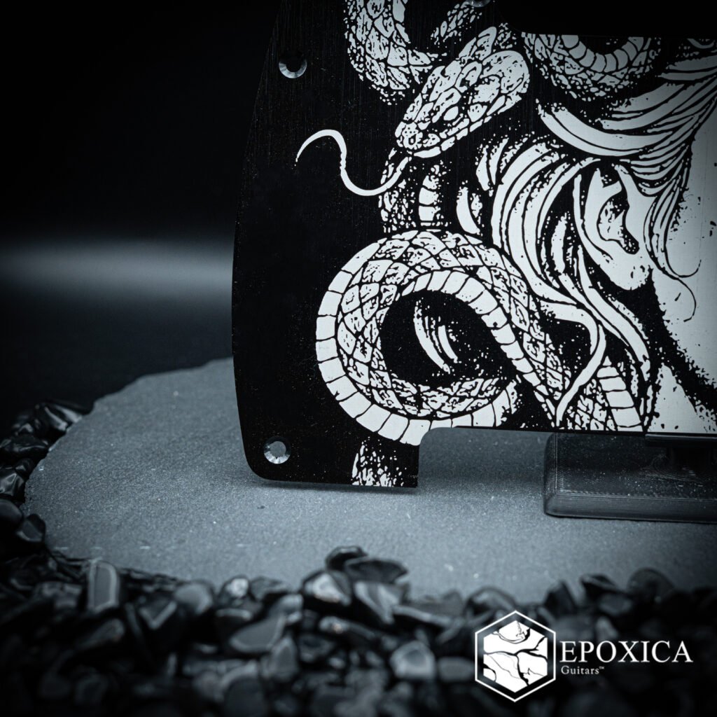 fallen grace metal telecaster pickguard