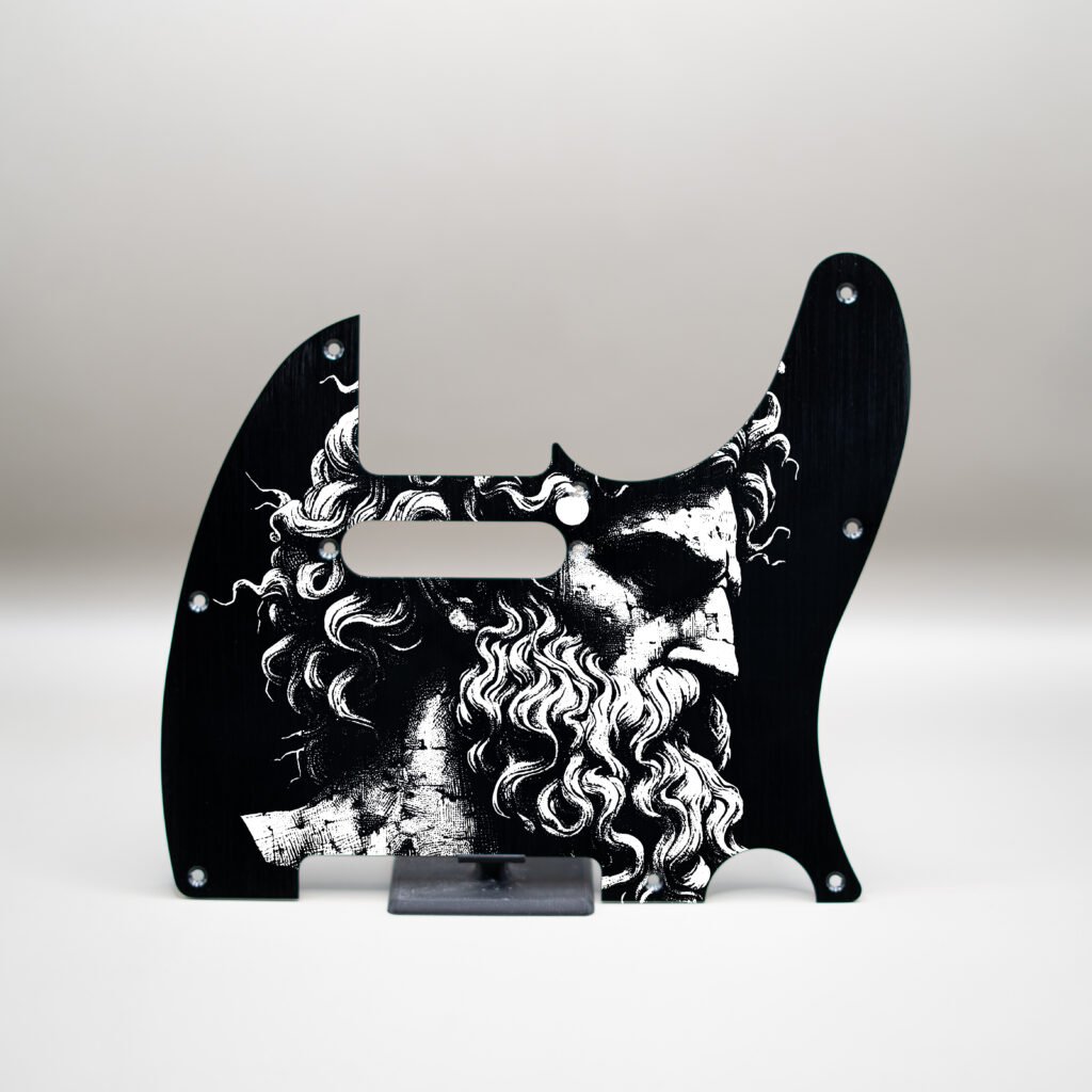 fallen grace metal telecaster pickguard