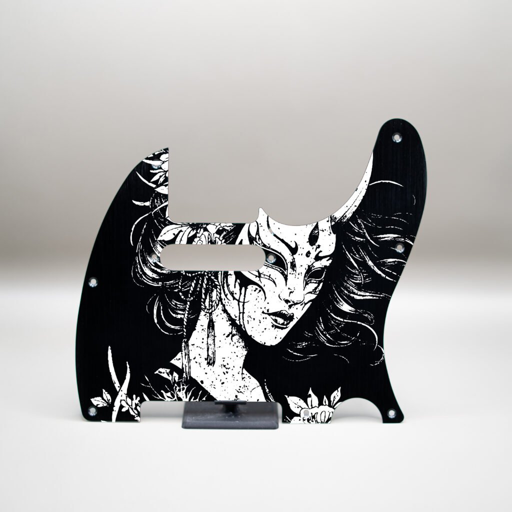 fallen grace metal telecaster pickguard