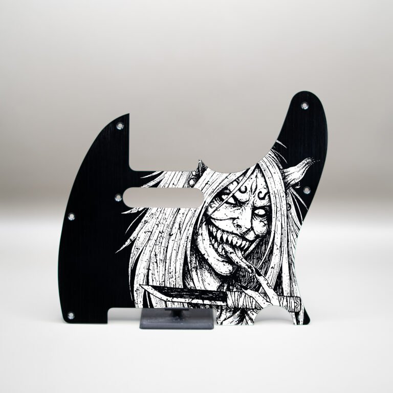 fallen grace metal telecaster pickguard