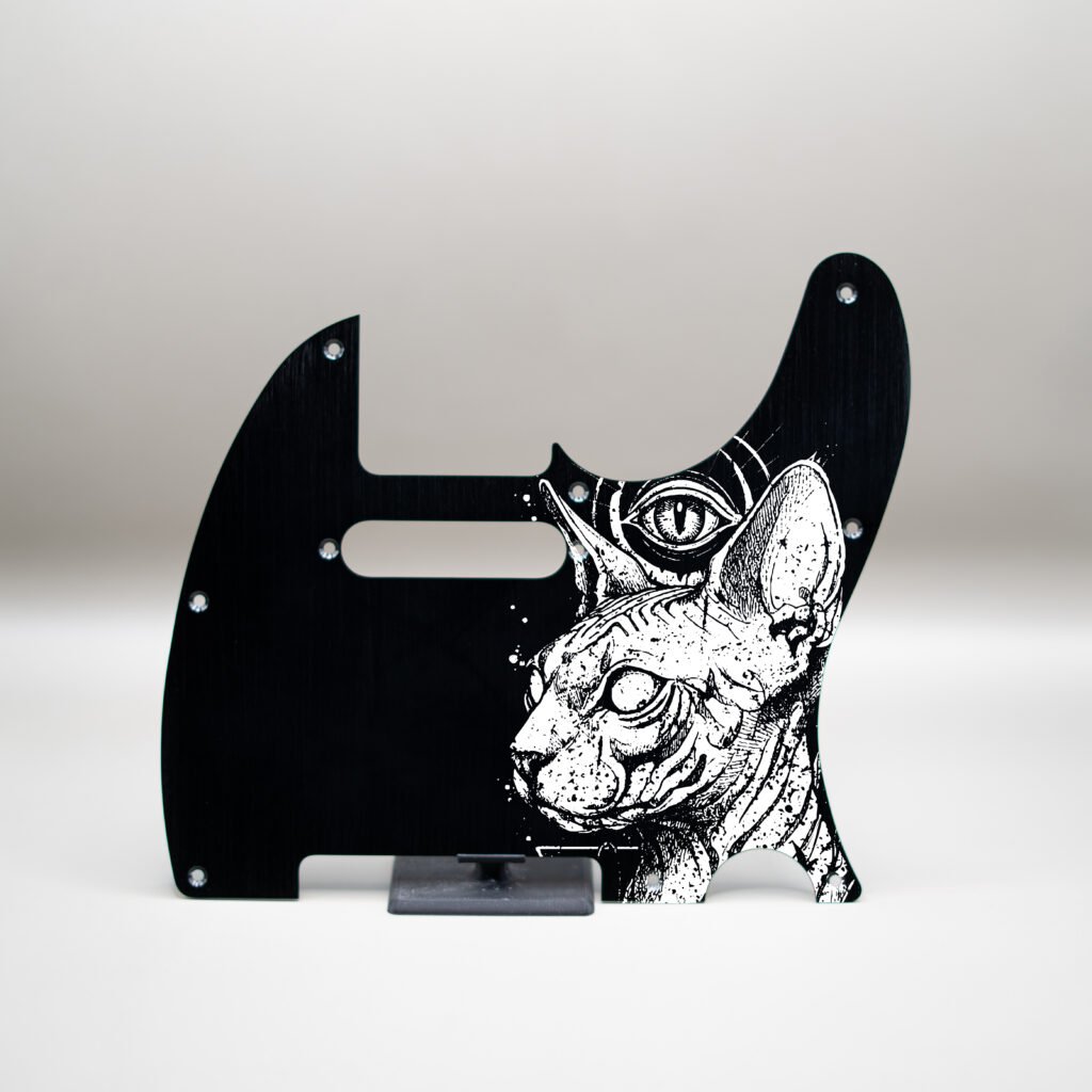 fallen grace metal telecaster pickguard